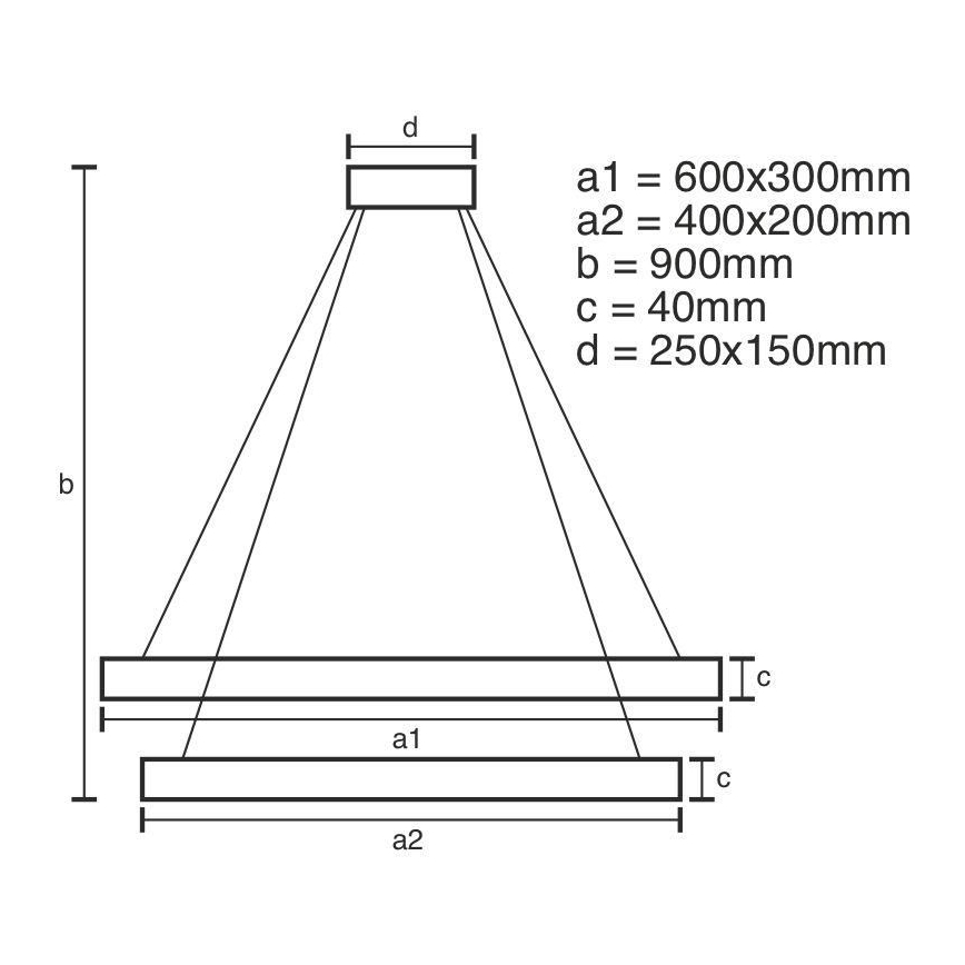 LED pendel dæmpbar LED/65W/230V 3000-6500K + fjernbetjening