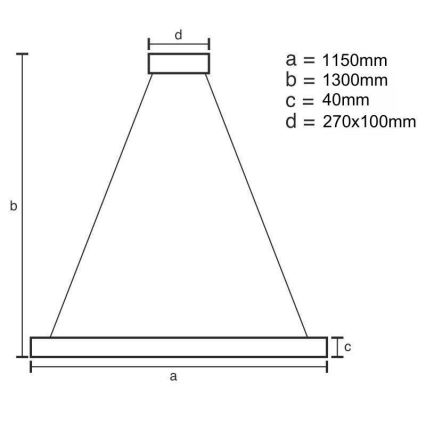 LED pendel dæmpbar LED/65W/230V 3000-6500K + fjernbetjening