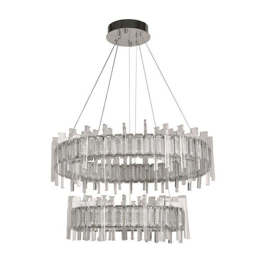 LED Dæmpbar krystal pendel på snor LED/65W/230V 3000-6500K + fjernbetjening