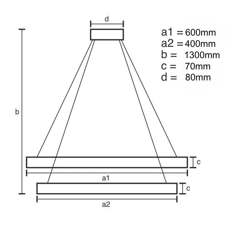 LED Dæmpbar krystal pendel på snor LED/65W/230V 3000-6500K + fjernbetjening