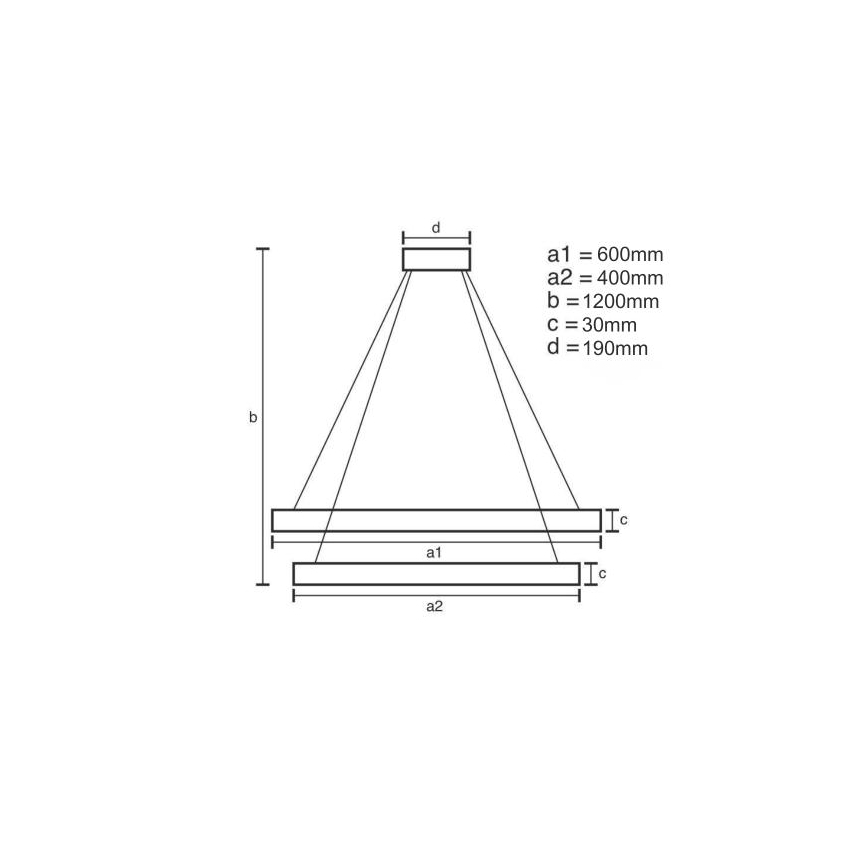 LED pendel dæmpbar LED/65W/230V 3000-6500K + fjernbetjening