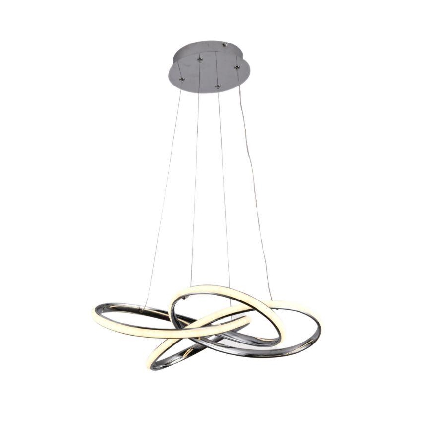 LED pendel dæmpbar LED/65W/230V 3000-6500K diameter 48 cm grå + fjernbetjening