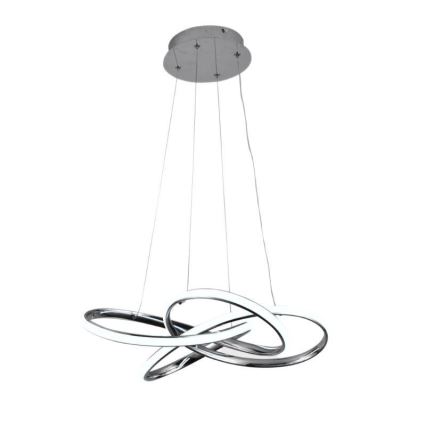 LED pendel dæmpbar LED/65W/230V 3000-6500K diameter 48 cm grå + fjernbetjening