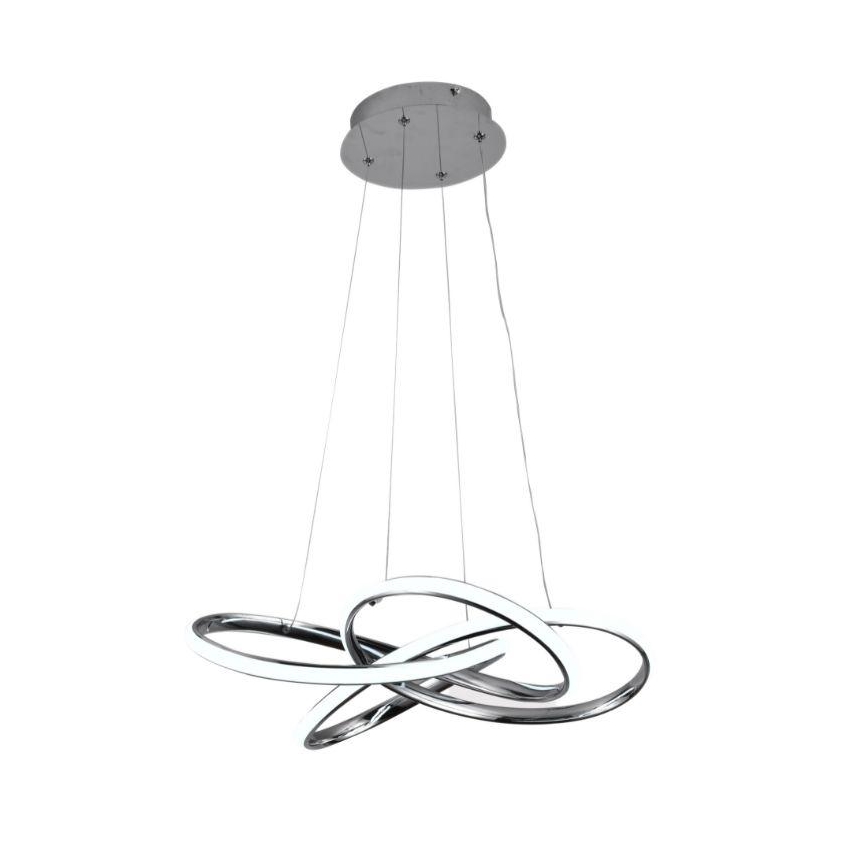 LED pendel dæmpbar LED/65W/230V 3000-6500K diameter 48 cm grå + fjernbetjening
