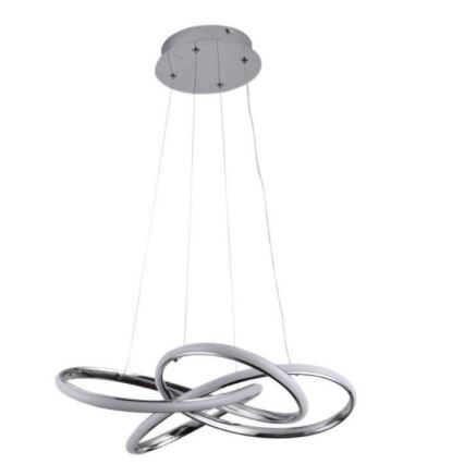 LED pendel dæmpbar LED/65W/230V 3000-6500K diameter 48 cm grå + fjernbetjening