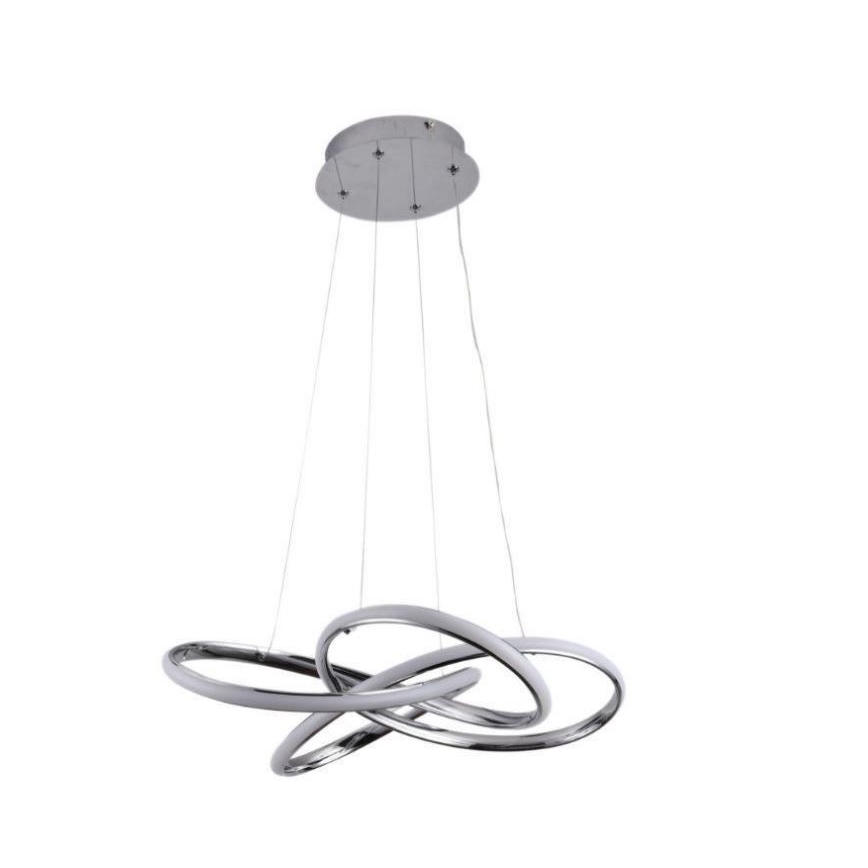 LED pendel dæmpbar LED/65W/230V 3000-6500K diameter 48 cm grå + fjernbetjening