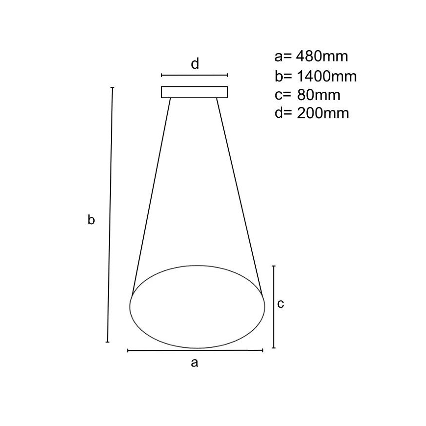 LED pendel dæmpbar LED/65W/230V 3000-6500K guldfarvet + fjernbetjening
