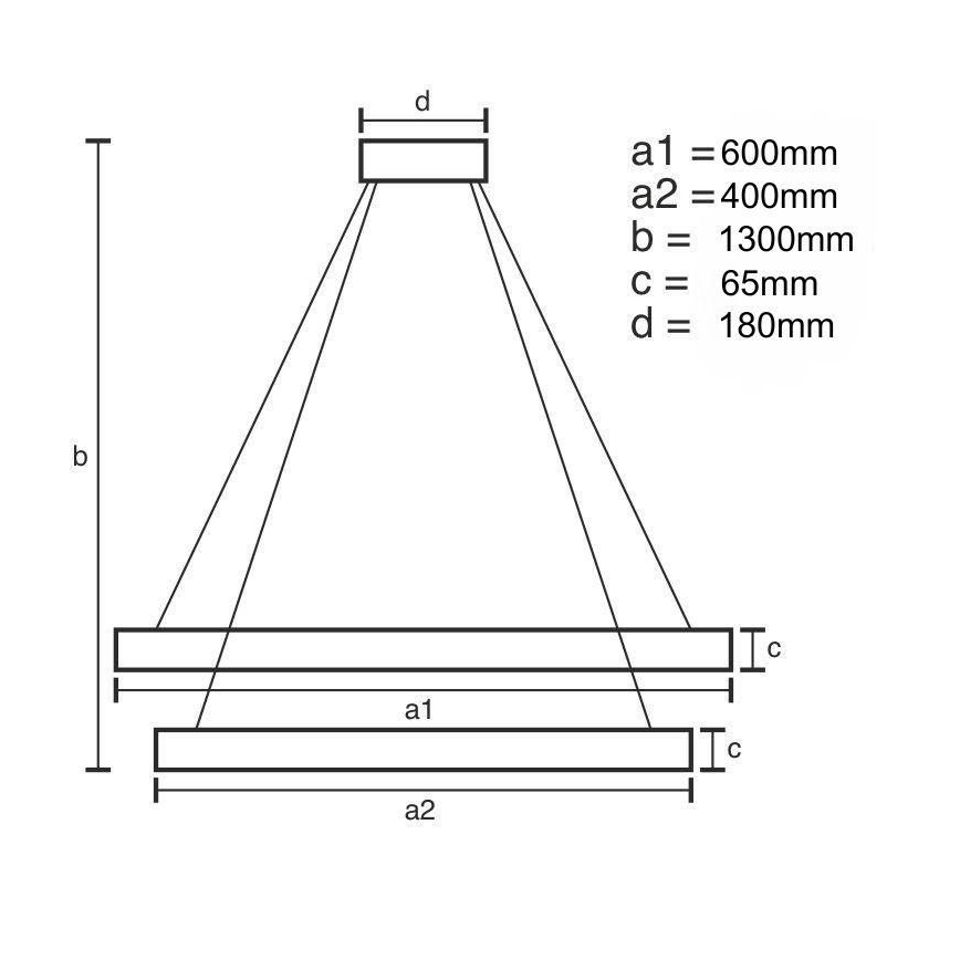 LED Krystalpendel dæmpbar LED/65W/230V 3000-6500K skinnende krom + fjernbetjening