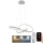 LED pendel dæmpbar LED/70W/230V 3000-6500K diameter 55 cm + fjernbetjening