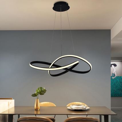 LED pendel dæmpbar LED/70W/230V 3000-6500K diameter 55 cm + fjernbetjening