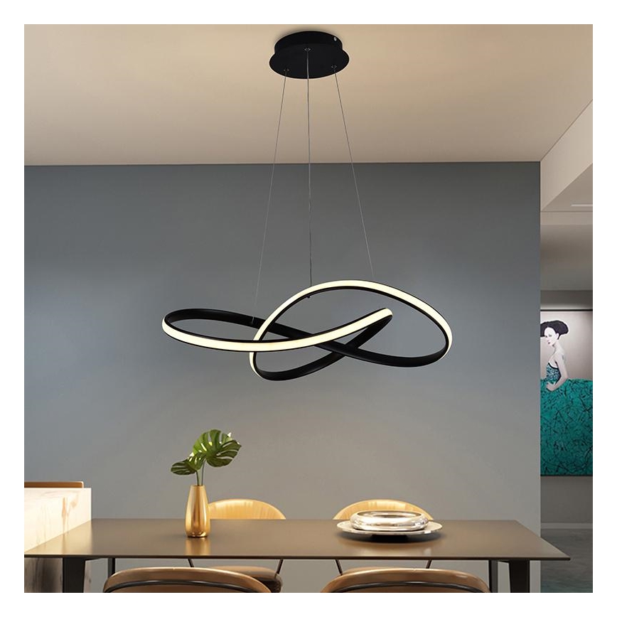 LED pendel dæmpbar LED/70W/230V 3000-6500K diameter 55 cm + fjernbetjening