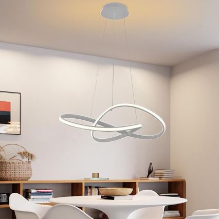 LED pendel dæmpbar LED/70W/230V 3000-6500K diameter 55 cm + fjernbetjening