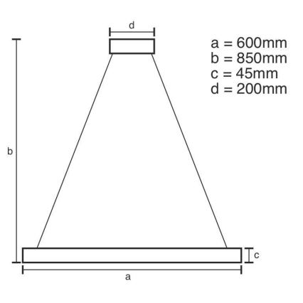 LED pendel dæmpbar LED/70W/230V 3000-6500K + fjernbetjening