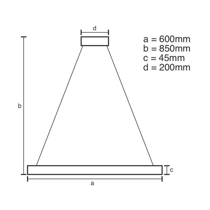 LED pendel dæmpbar LED/70W/230V 3000-6500K + fjernbetjening