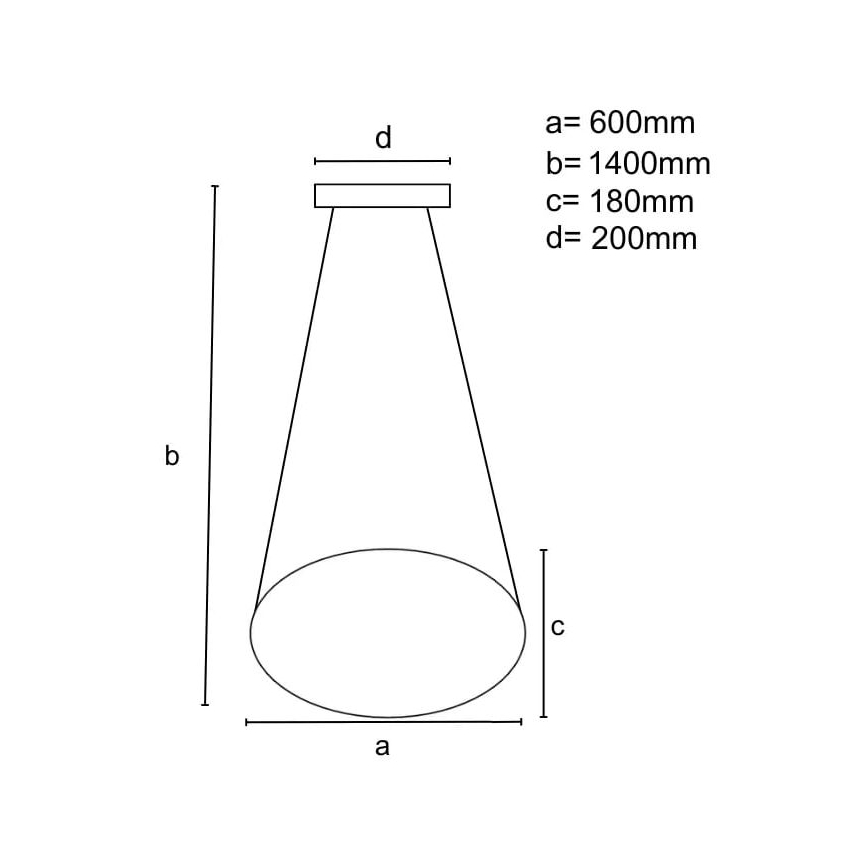 LED pendel dæmpbar LED/70W/230V 3000-6500K + fjernbetjening