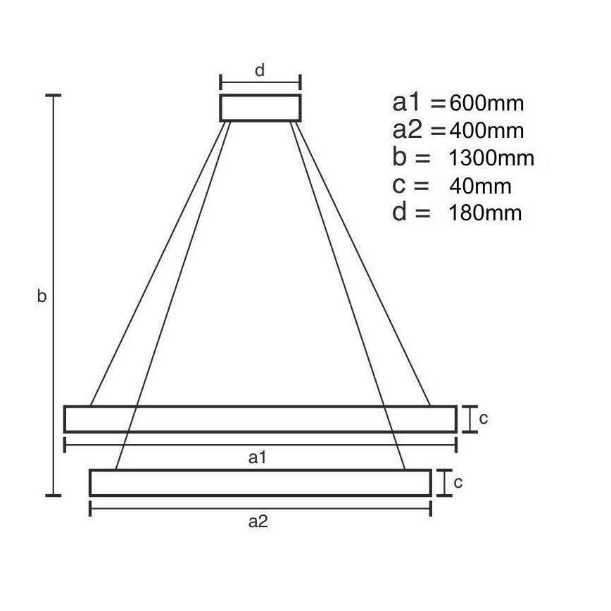 LED pendel dæmpbar LED/70W/230V 3000-6500K + fjernbetjening