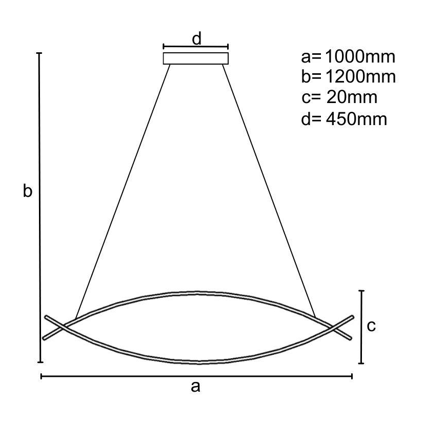 LED pendel dæmpbar LED/70W/230V 3000-6500K + fjernbetjening