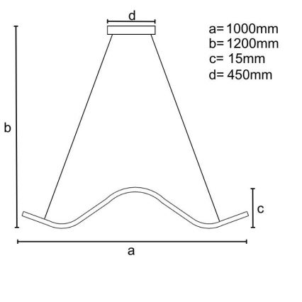 LED pendel dæmpbar LED/70W/230V 3000-6500K + fjernbetjening