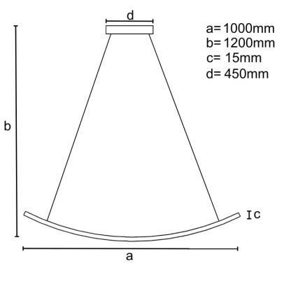 LED pendel dæmpbar LED/70W/230V 3000-6500K + fjernbetjening