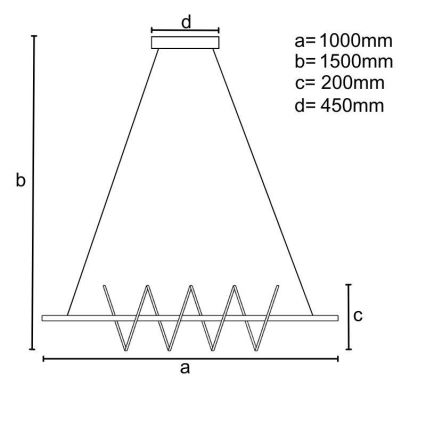 LED pendel dæmpbar LED/70W/230V 3000-6500K + fjernbetjening