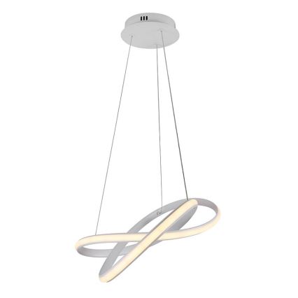 LED pendel dæmpbar LED/70W/230V 3000-6500K diameter 55 cm hvid + fjernbetjening