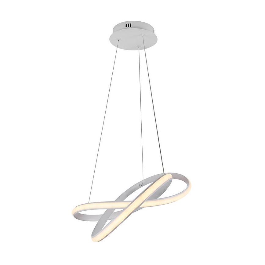 LED pendel dæmpbar LED/70W/230V 3000-6500K diameter 55 cm hvid + fjernbetjening