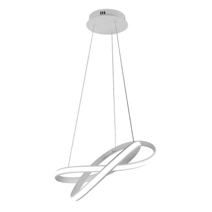 LED pendel dæmpbar LED/70W/230V 3000-6500K diameter 55 cm hvid + fjernbetjening