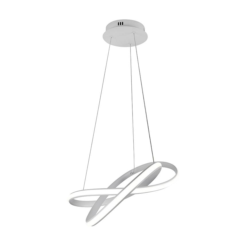 LED pendel dæmpbar LED/70W/230V 3000-6500K diameter 55 cm hvid + fjernbetjening
