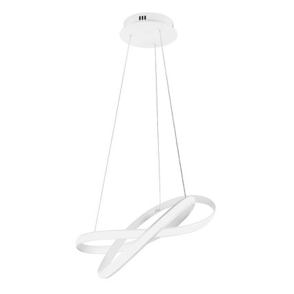 LED pendel dæmpbar LED/70W/230V 3000-6500K diameter 55 cm hvid + fjernbetjening