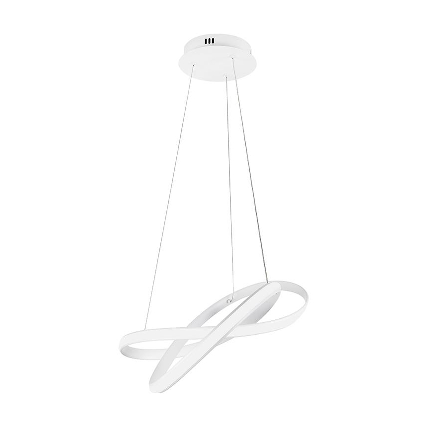 LED pendel dæmpbar LED/70W/230V 3000-6500K diameter 55 cm hvid + fjernbetjening