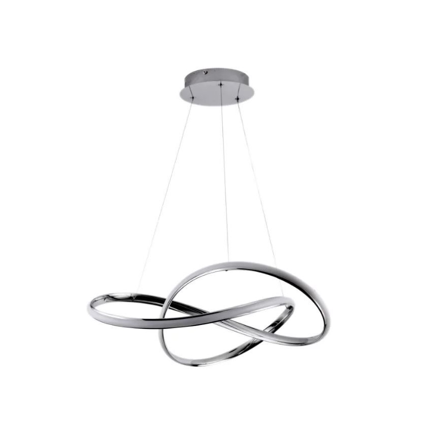 LED pendel dæmpbar LED/70W/230V 3000-6500K skinnende krom + fjernbetjening