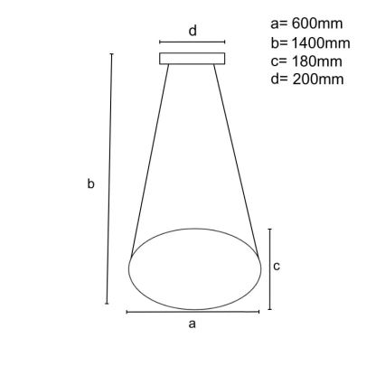 LED pendel dæmpbar LED/70W/230V 3000-6500K skinnende krom + fjernbetjening