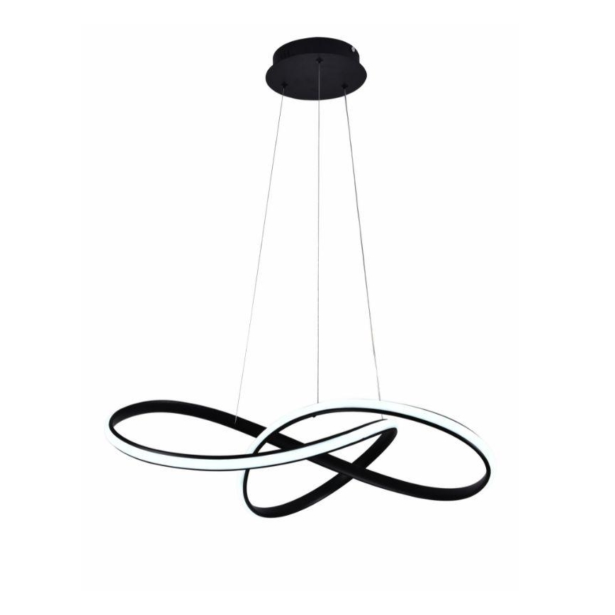 LED pendel dæmpbar LED/70W/230V 3000-6500K sort + fjernbetjening