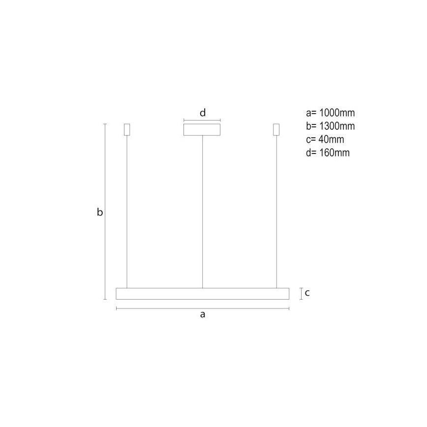 LED pendel dæmpbar LED/72W/230V 3000-6500K + fjernbetjening