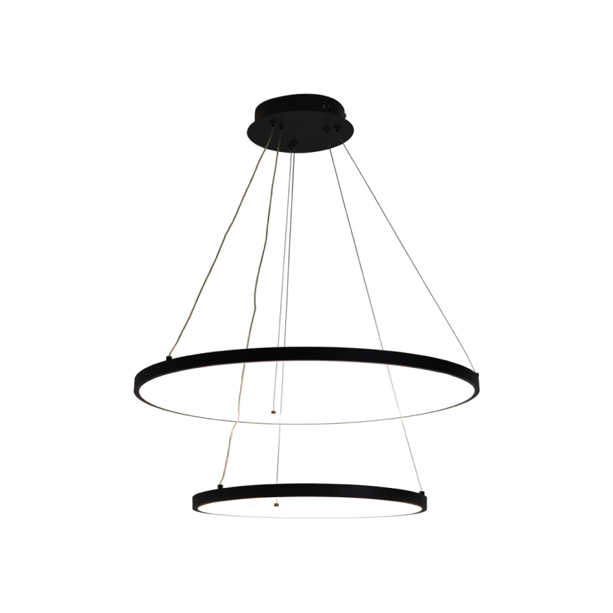 LED pendel dæmpbar LED/75W/230V 3000-6500K diameter 60 cm + fjernbetjening