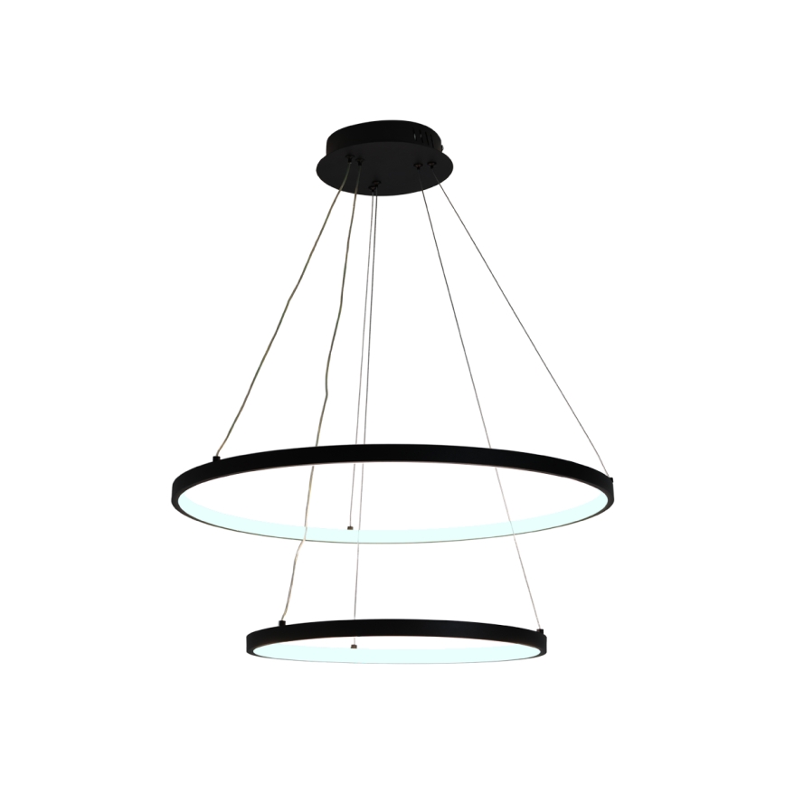 LED pendel dæmpbar LED/75W/230V 3000-6500K diameter 60 cm + fjernbetjening
