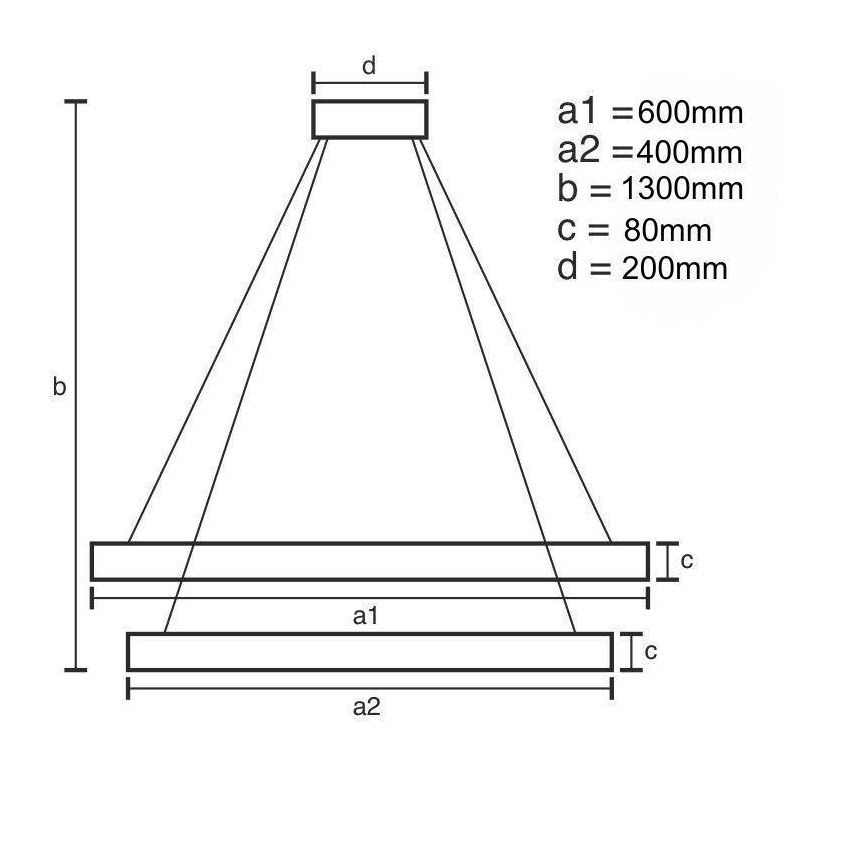 LED pendel dæmpbar LED/80W/230V 3000-6500K + fjernbetjening