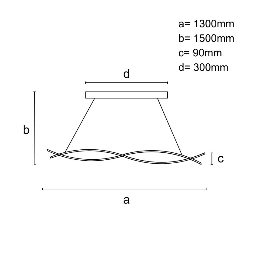 LED pendel dæmpbar LED/80W/230V 3000-6500K + fjernbetjening