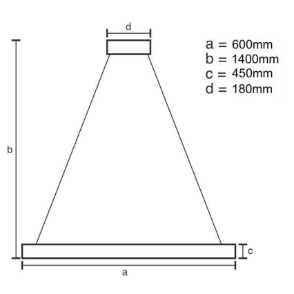 LED krystalpendel dæmpbar LED/80W/230V 3000-6500K guldfarvet + fjernbetjening