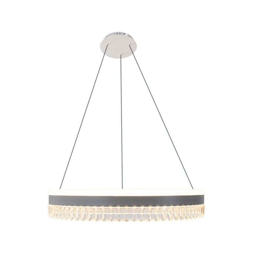 LED Dæmpbar krystal pendel på snor LED/80W/230V 3000-6500K hvid + fjernbetjening