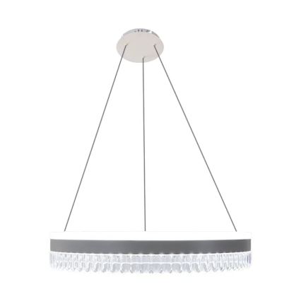 LED Dæmpbar krystal pendel på snor LED/80W/230V 3000-6500K hvid + fjernbetjening