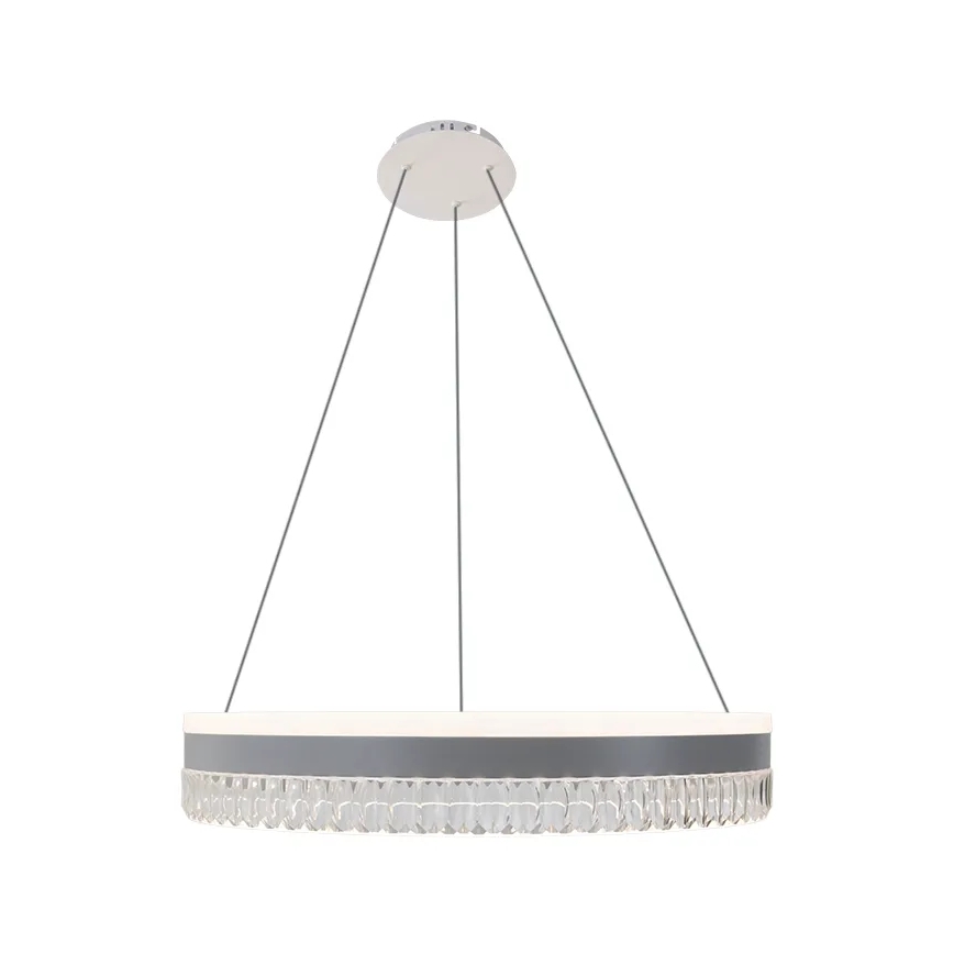 LED Dæmpbar krystal pendel på snor LED/80W/230V 3000-6500K hvid + fjernbetjening