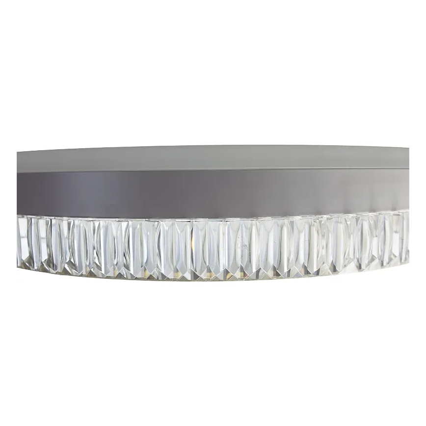LED Dæmpbar krystal pendel på snor LED/80W/230V 3000-6500K hvid + fjernbetjening