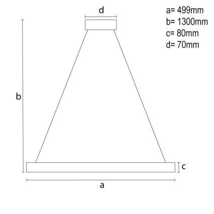 LED Dæmpbar krystal pendel på snor LED/80W/230V 3000-6500K hvid + fjernbetjening