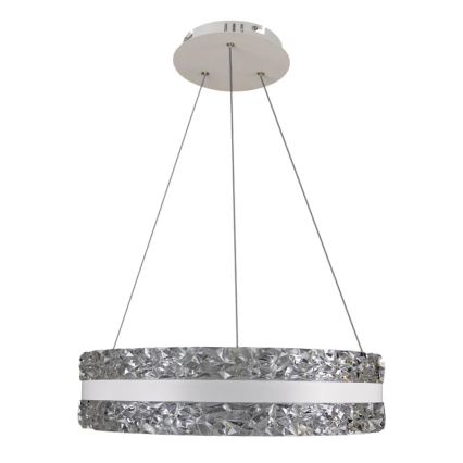 LED Dæmpbar krystal pendel på snor LED/80W/230V 3000-6500K hvid + fjernbetjening
