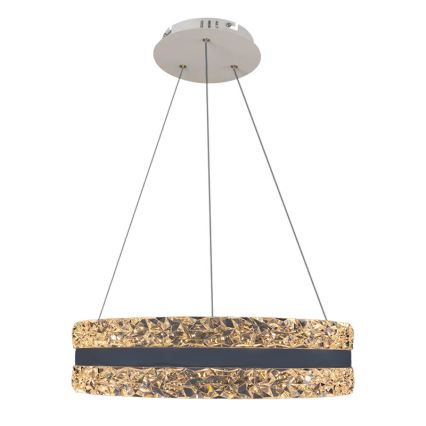 LED Dæmpbar krystal pendel på snor LED/80W/230V 3000-6500K hvid + fjernbetjening