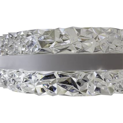 LED Dæmpbar krystal pendel på snor LED/80W/230V 3000-6500K hvid + fjernbetjening