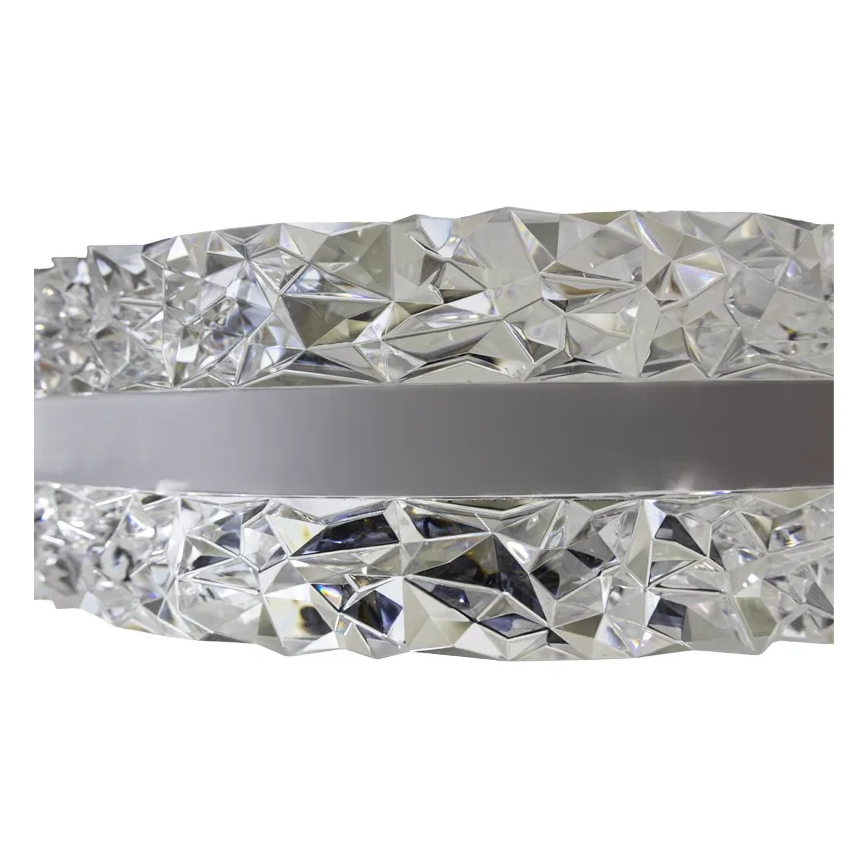 LED Dæmpbar krystal pendel på snor LED/80W/230V 3000-6500K hvid + fjernbetjening