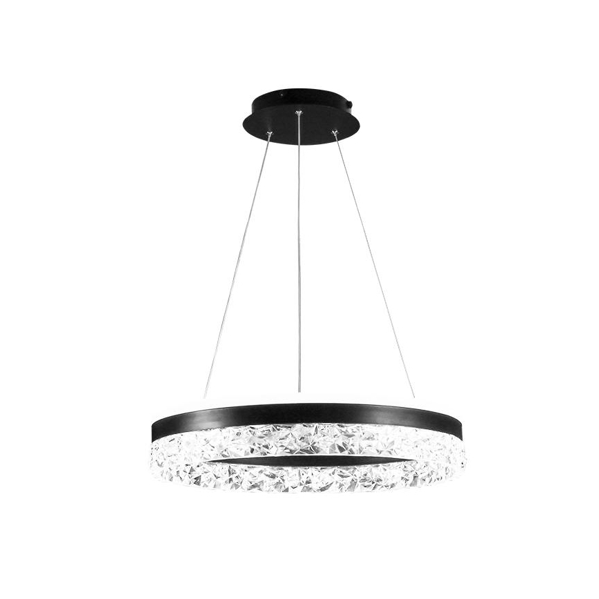 LED pendel dæmpbar LED/80W/230V 3000-6500K sort + fjernbetjening