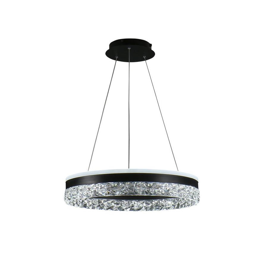LED pendel dæmpbar LED/80W/230V 3000-6500K sort + fjernbetjening